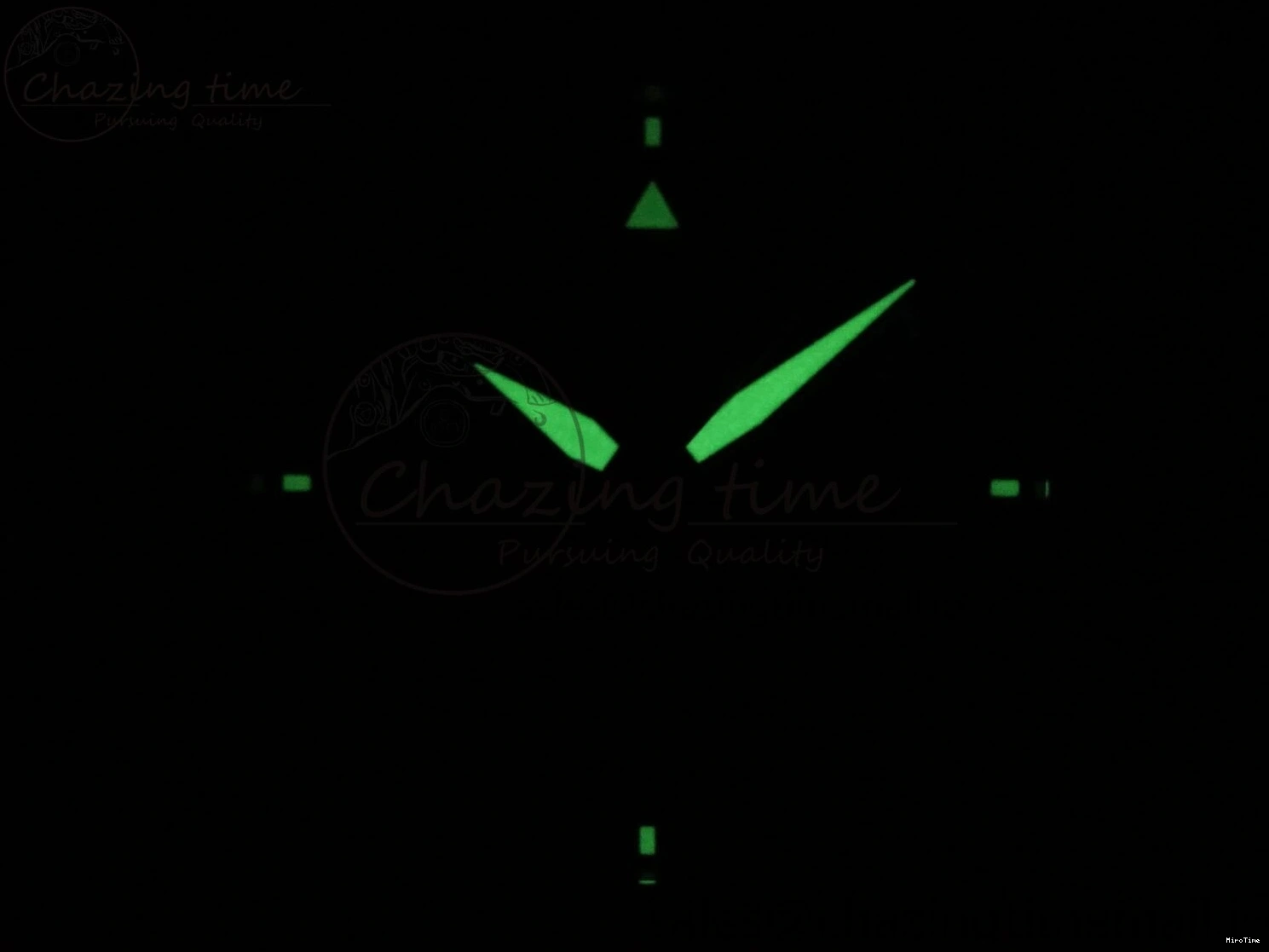 MIROTIME 0317 Pilot Top Gun IW326901 M+F 1:1 Best Edition Black Dial on Black Rubber Strap A SportInspired 6999